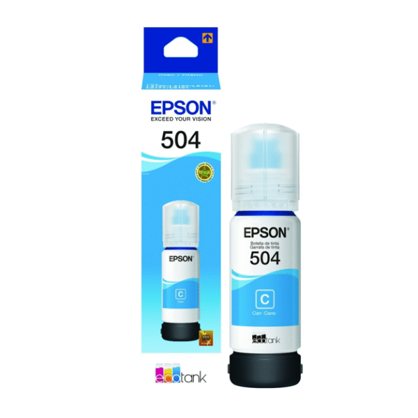 Tinta Epson T504 original 70 ml Cyan