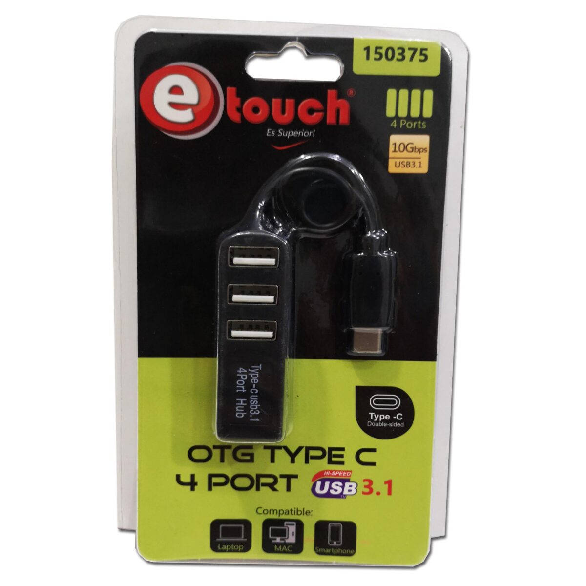 Adaptador OTG Tipo C a 4 Puertos USB 3.1 - Imagen 2