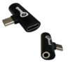 Adaptador OTG Tipo C a Poder + Audio 3.5mm