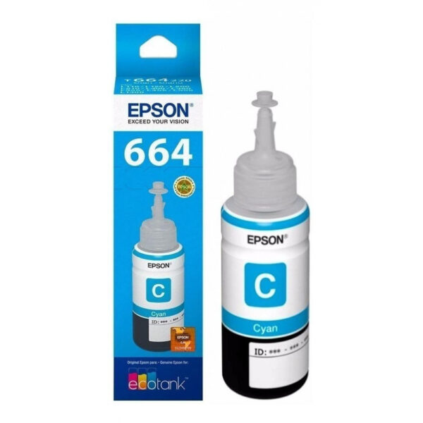 Tinta Epson T664 original 70 ml Cyan