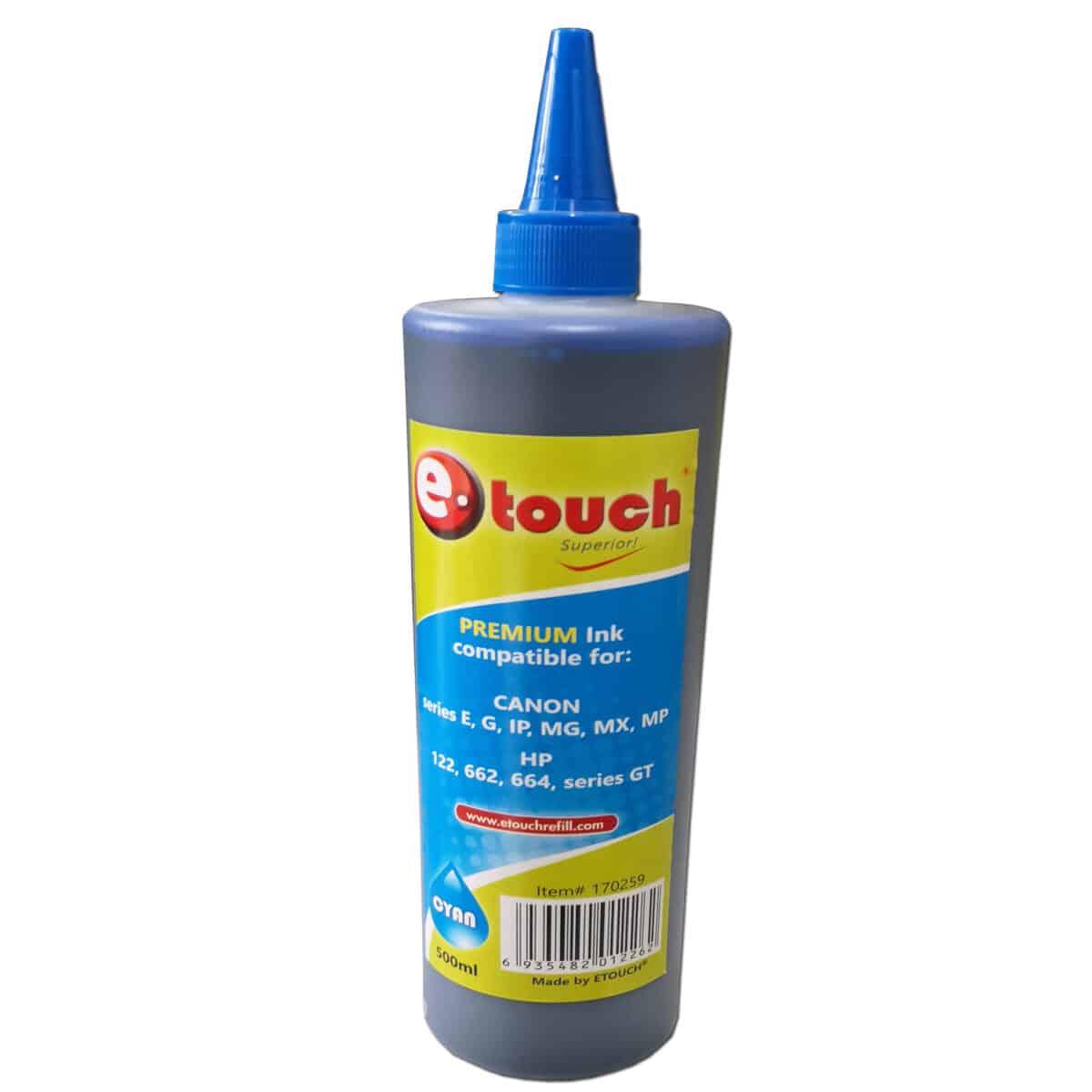 Tinta 500Ml Canon & Hp Cyan - Imagen 1