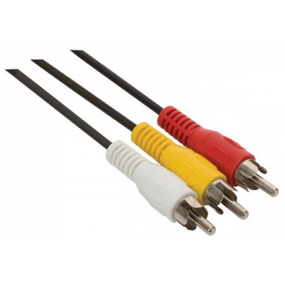 Cable ultra delgado plug 3,5 mm a 2 plug RCA de 1,8 m