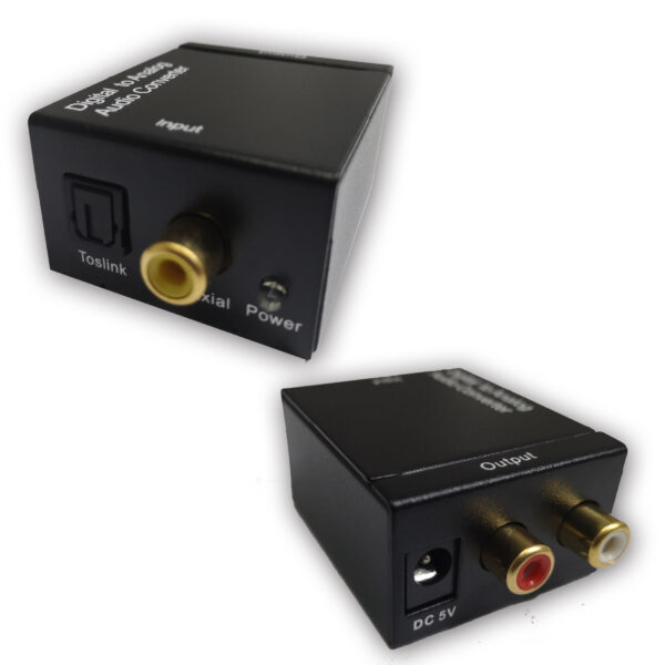 ADAPTADOR DE AUDIO DIGITAL - ANALOGO RCA