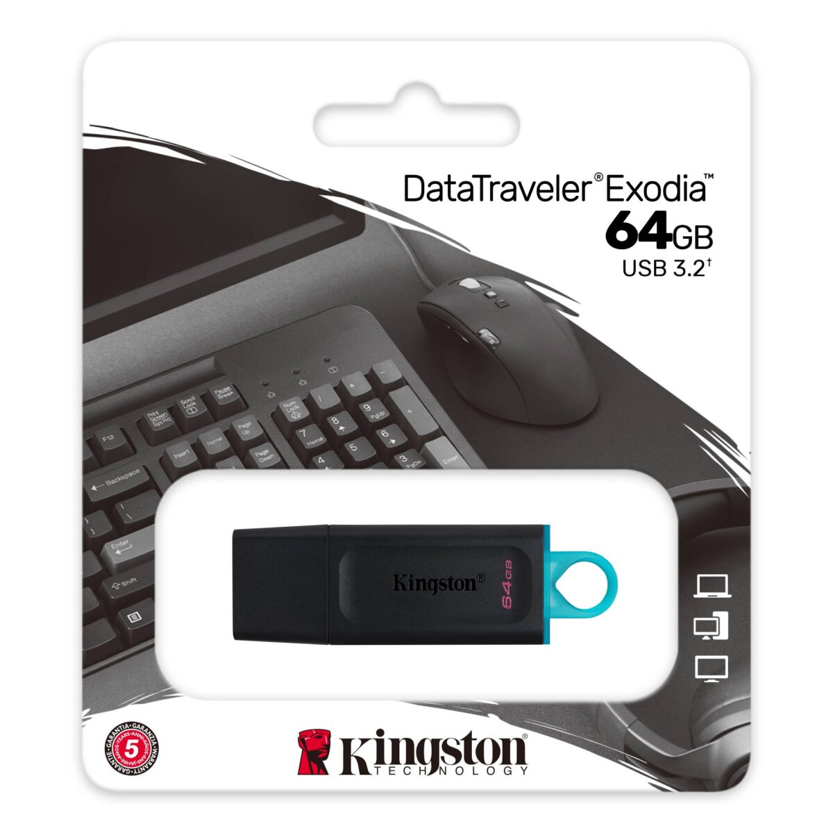 Memoria USB Kingston Exodia 64GB - Imagen 3