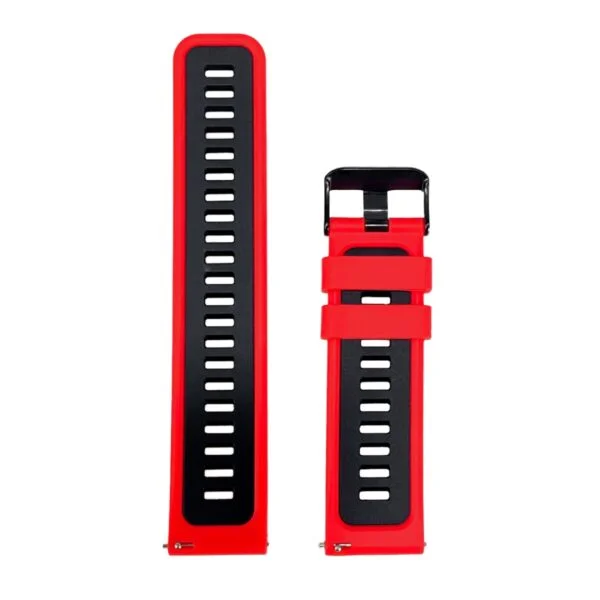 Alternative view of Pulsera Rojo - Negro 22mm