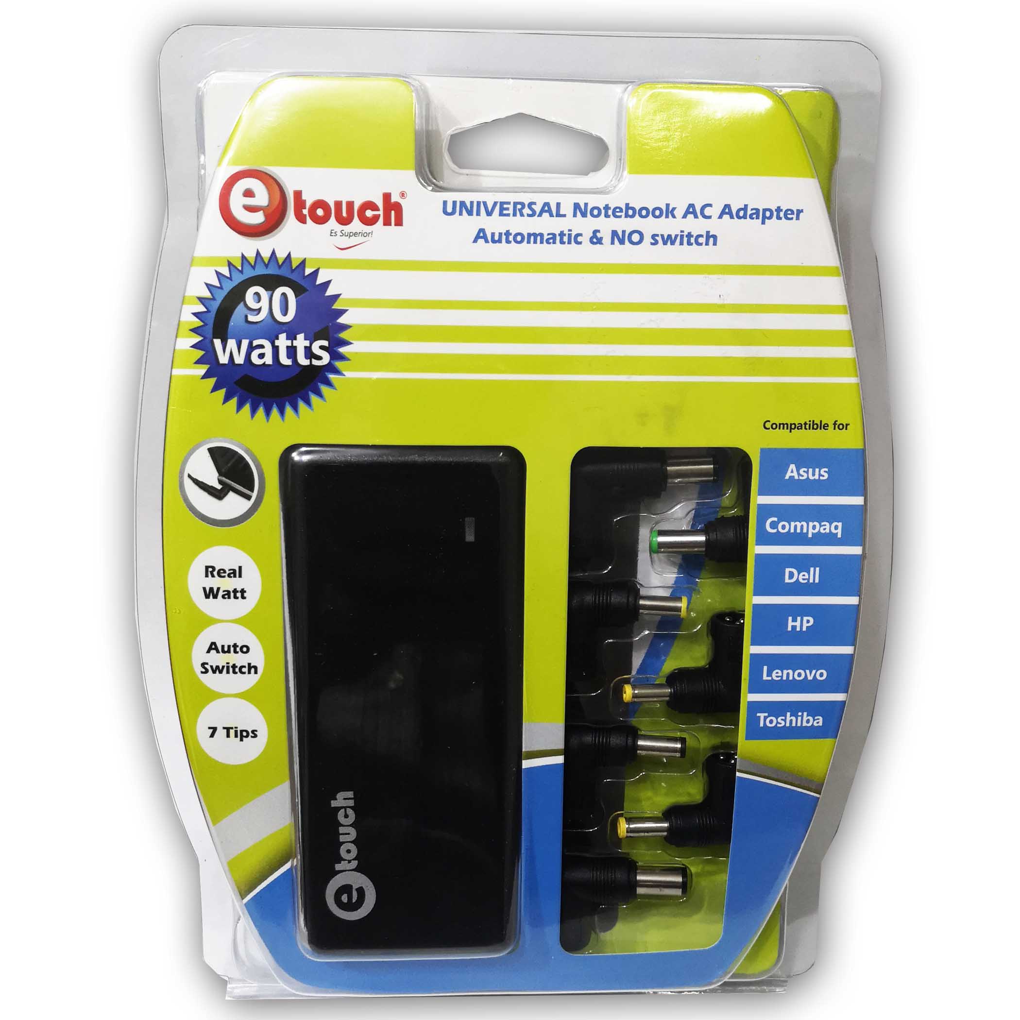 cargador 90WTS Cargador Para Laptop Universal 90WTS Auto Regulable® - Imagen 1