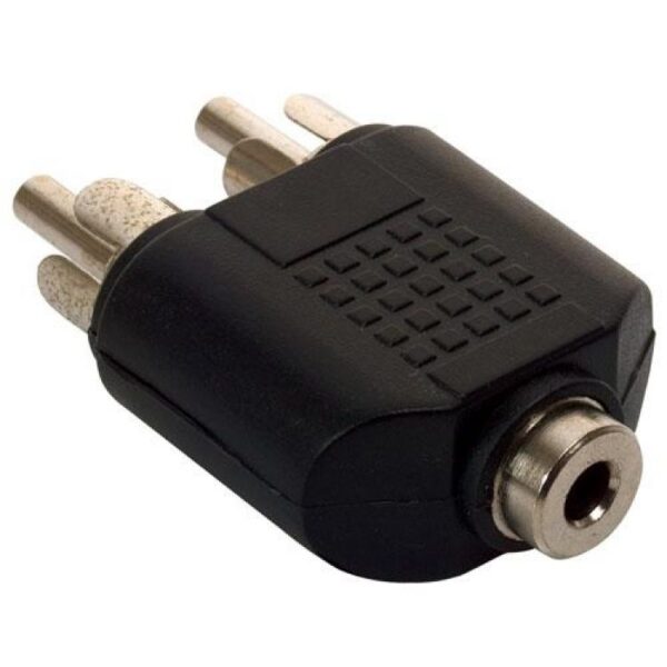 Adaptador Jack 3,5 mm estéreo a 2 Plugs R 251-032