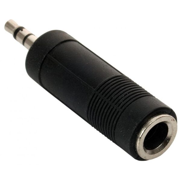 Adaptador jack 6,3 mm, estéreo a plug 3,5 mm 251-155