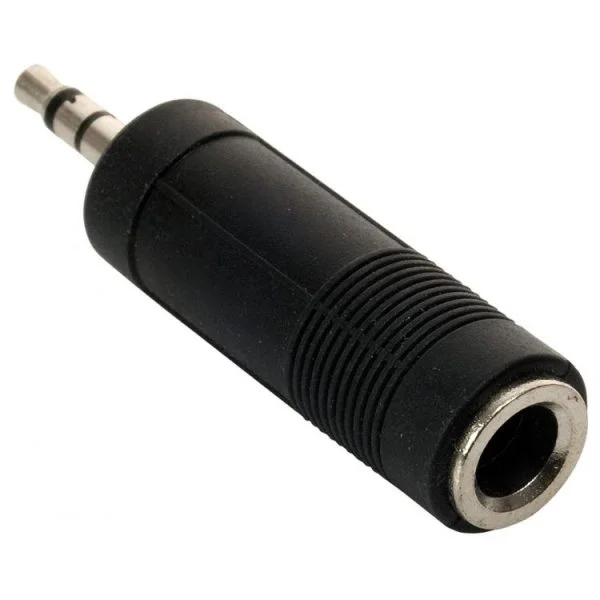 Adaptador jack 6,3 mm, estéreo a plug 3,5 mm 251-155