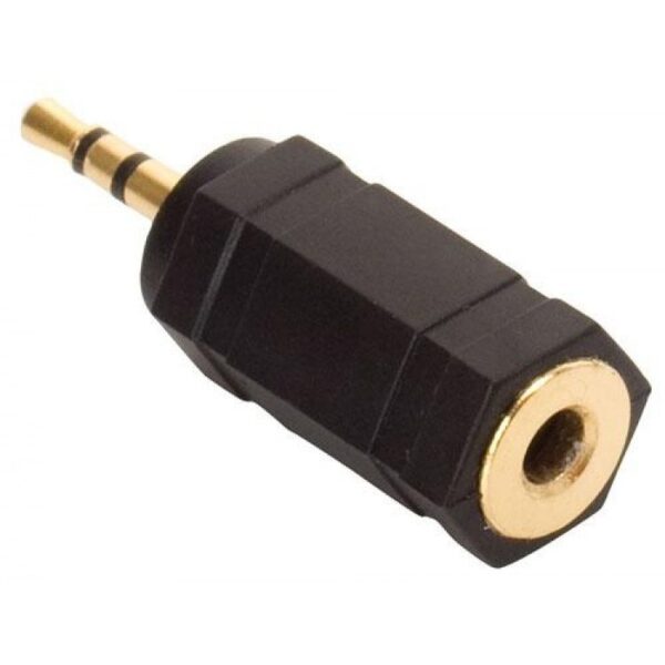 Adaptador plug 2,5 mm a jack 3,5 mm, estéreo 252-140