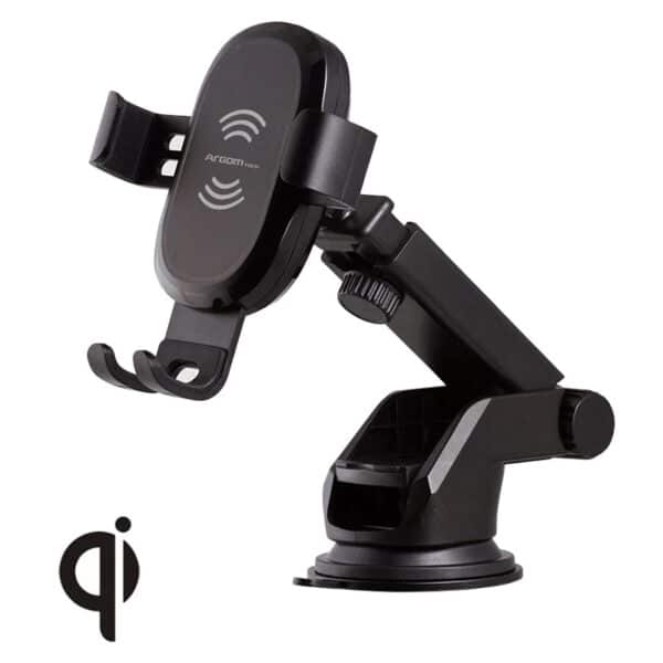 Cargador Inalambrico Argom Fast Charge para Carro Vortex M1 USB