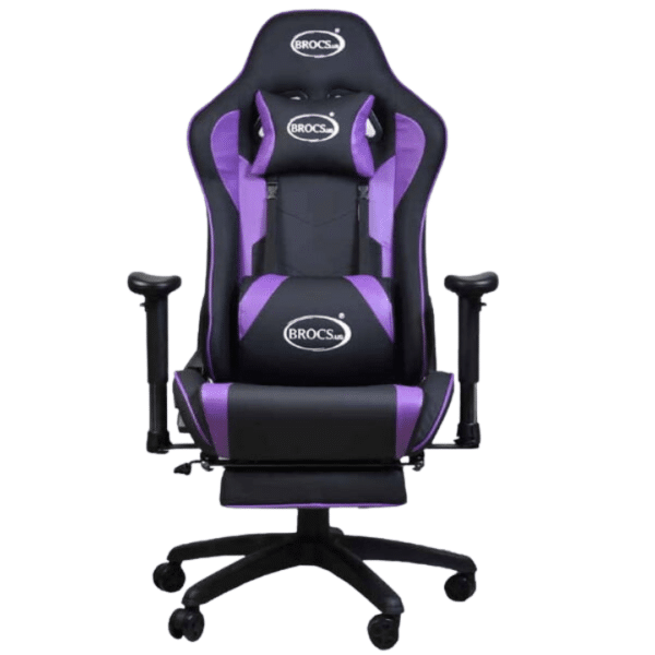 Silla Gamer, BRAL, Respaldo Reclinable, Morada
