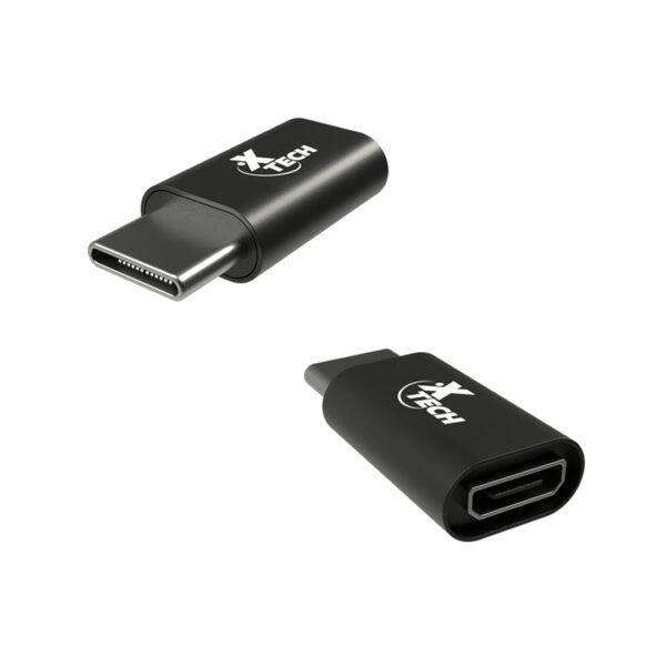 Alternative view of Adaptador con conector Tipo C macho a micro-USB 2.0 hembra XTC-526