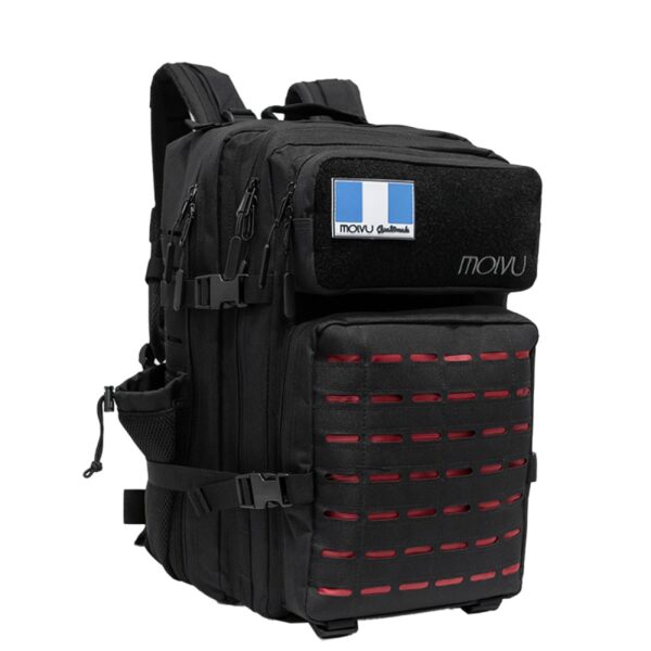 Mochila Roca Negro Rojo