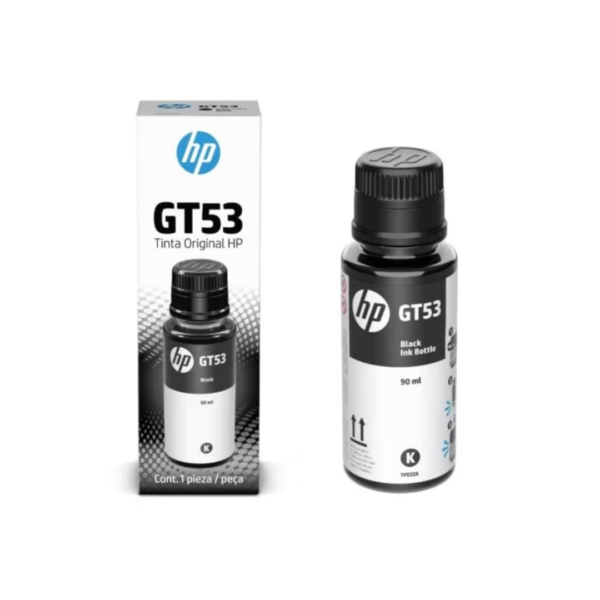 Botella De Tinta Original Color Negro, GT53 HP