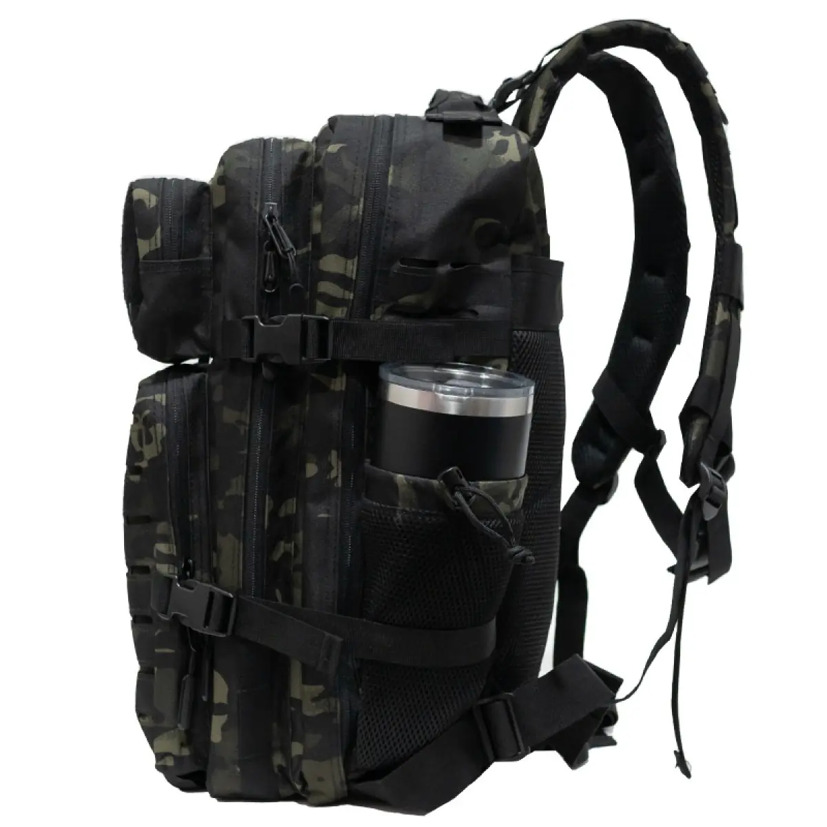 Mochila Roca Negro Camo - Imagen 5