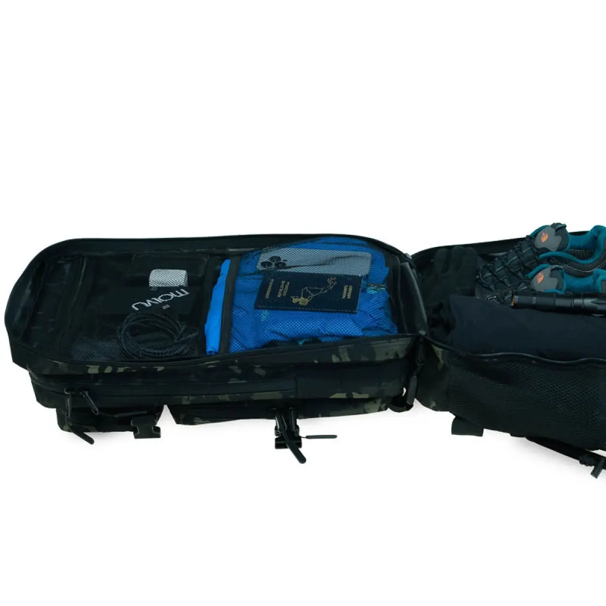 Mochila Roca Negro Camo - Imagen 10