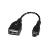 Adaptador anfitrión micro-USB macho a USB-A hembra