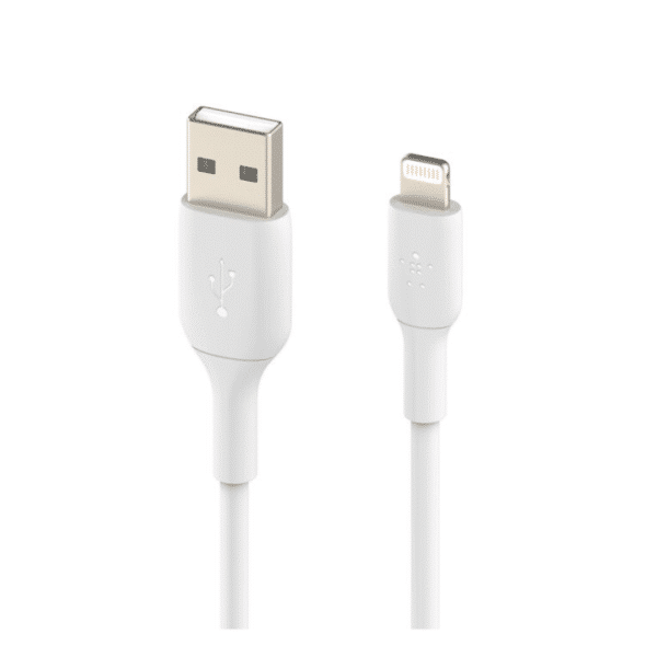Cable Lightning a USB-A BOOST↑CHARGE™ (15 cm, Blanco)
