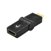 Adaptador con conector HDMI® macho a HDMI® hembra con ángulo ajustable