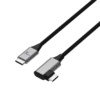 Cable USB-C® 2.0 macho a macho con conector en forma de L