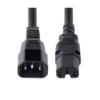 Cable de 1m (3 pies) de Extensión de Servicio Pesado IEC C14 a IEC C15 - Imagen 3