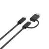 Cable adaptador 2 en 1 USB-C® a USB-C® con dongle USB-A 2.0 - Imagen 3