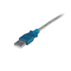 Cable USB serie DB9 M/M de 1 puerto (0,4 m) - Adaptador USB a RS232 - Adaptador USB a serie DB9 - Imagen 3