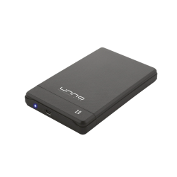 Enclosure 2.5" Unno Tekno SATA a USB 2.0 Negro