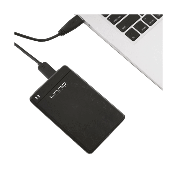 Alternative view of Enclosure 2.5" Unno Tekno SATA a USB 2.0 Negro