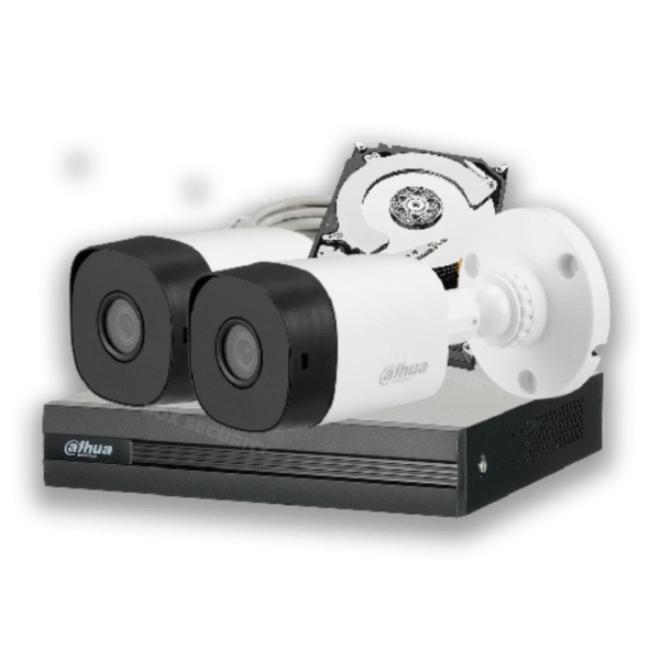 COMBO 2 CÁMARAS 1080P 20M IR 500GB