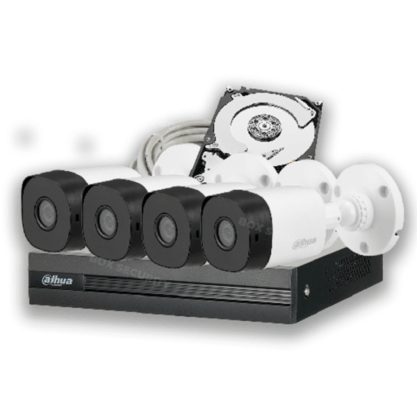 COMBO 4 CÁMARAS 4MP 20M IR 500GB