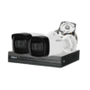 COMBO 2 CÁMARAS 1080P 80M IR CON AUDIO 500GB