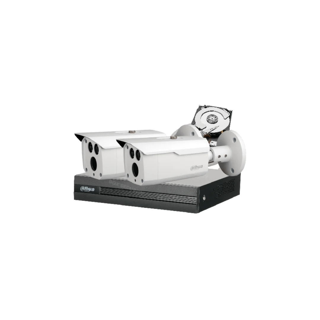 COMBO 2 CÁMARAS 1080P 80M IR METÁLICAS 500GB