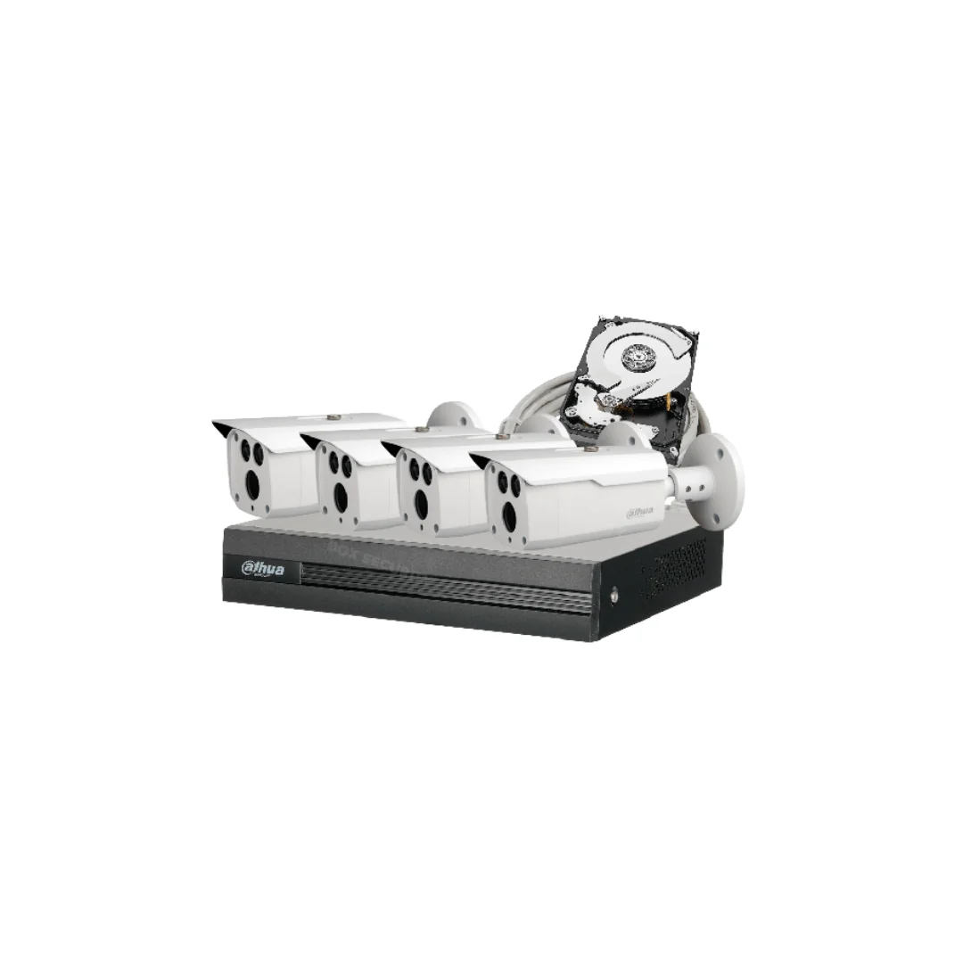 1 (54) COMBO 4 CÁMARAS 1080P 80M IR METÁLICAS 500GB - Imagen 1