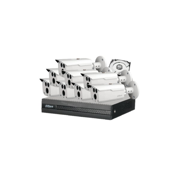 COMBO 8 CÁMARAS 1080P 80M IR METÁLICAS 1TB