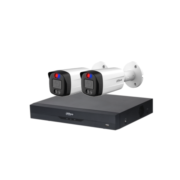 COMBO 2 CÁMARAS 5MP 40M IR WIZSENSE ACCION DISUASIVA Y MICROFONO