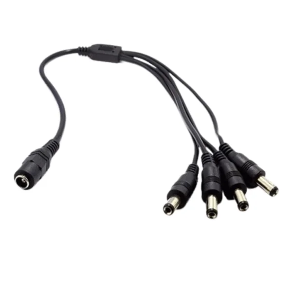 Splitter de Alimentación de 1 a 4 cámaras