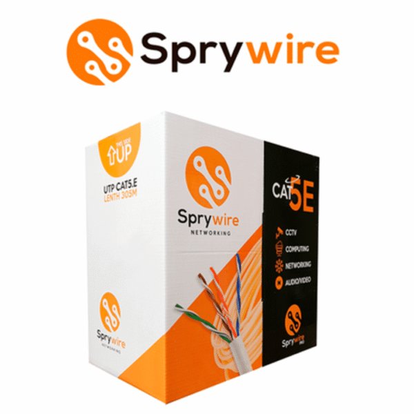 Bobina de cable CAT5E UTP CCA para exteriores 305mts