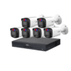COMBO 6 CÁMARAS 5MP 40M IR WIZSENSE ACCION DISUASIVA Y MICROFONO