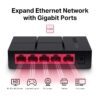 Switch de escritorio de 5 puertos 10/100 / 1,000 Mbps - Imagen 3