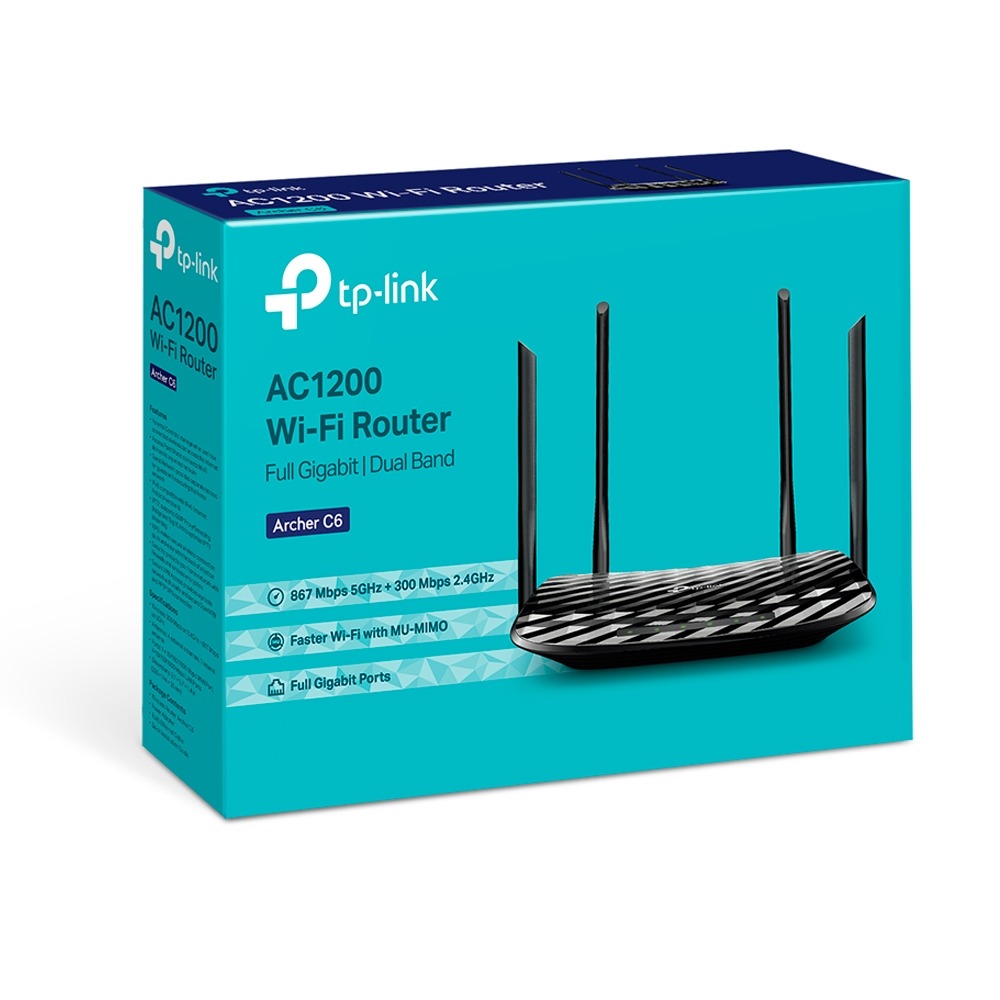 Router Gigabit Inalámbrico MU-MIMO de Banda Dual AC1200 Archer C6 - Imagen 4