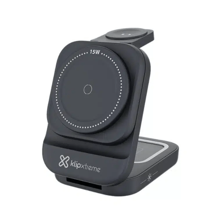 NTBlN2ViOW-1000x1000 Base De Carga Inalámbrica Klip Xtreme PowerDesk Lite KDC-150, 15 Watts, 3 en 1, Color Gris obscuro - Imagen 1