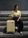 Maleta Viaje 3 (Carry On) Gris Amarillo - Imagen 7