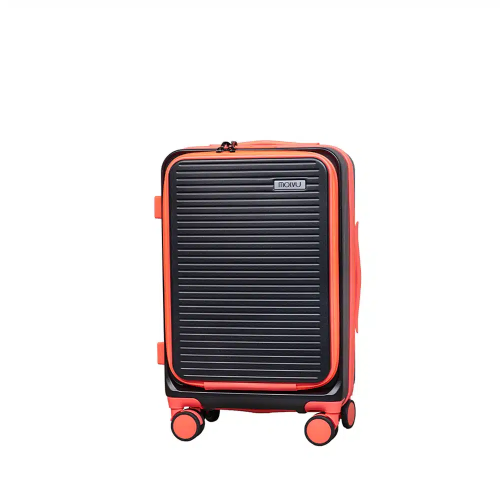 20260320_VIAJE3_NARANJANEGRO_1 Maleta Viaje 3 (carry on) Negro Naranja - Imagen 1